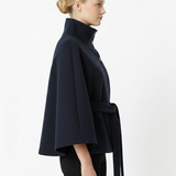 Elegant cape for dame med belte