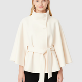 Elegant cape for dame med belte