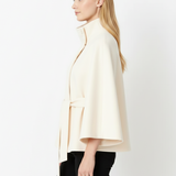 Elegant cape for dame med belte