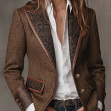 Gisèle | Blazer med chevronmønstrede paneler