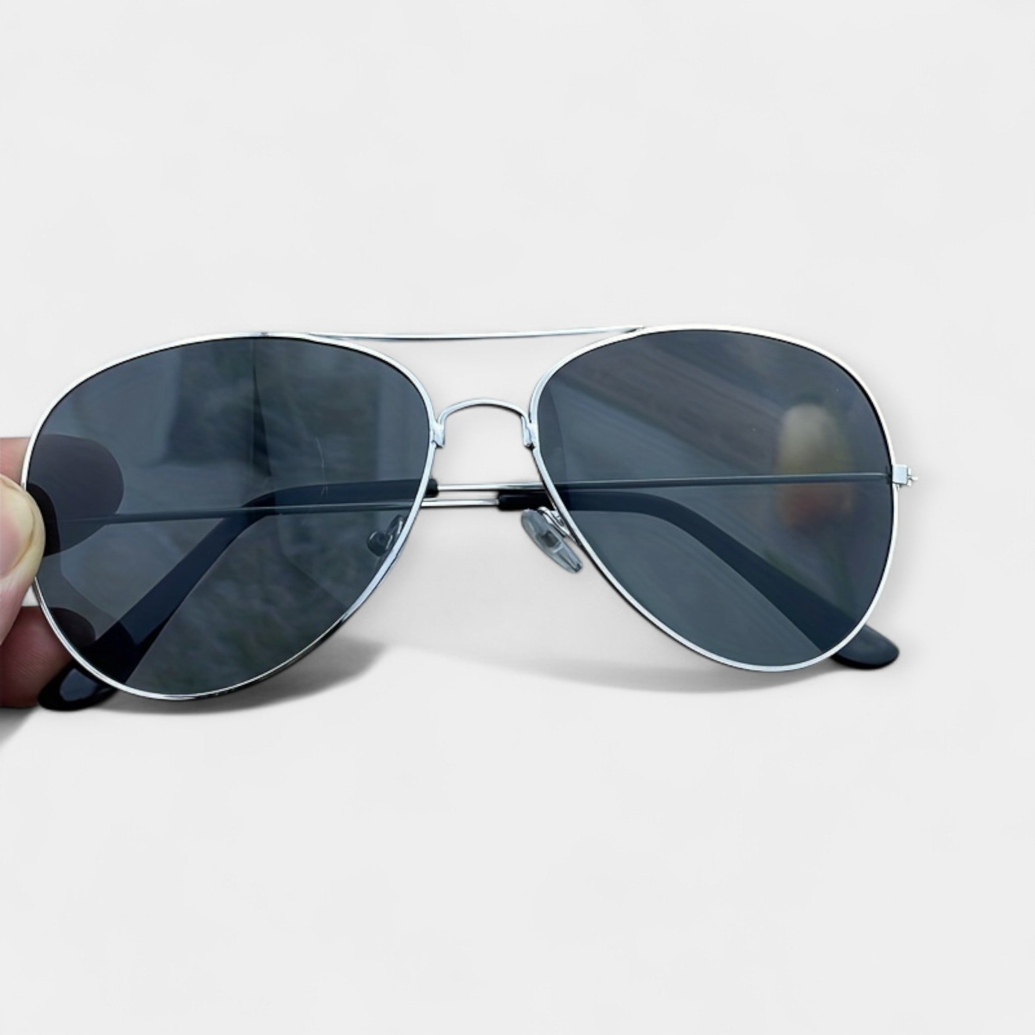 Retro solbriller med speilglass