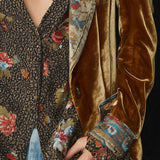 Marcelline | Vintage patchwork-blazer med blomstertrykk