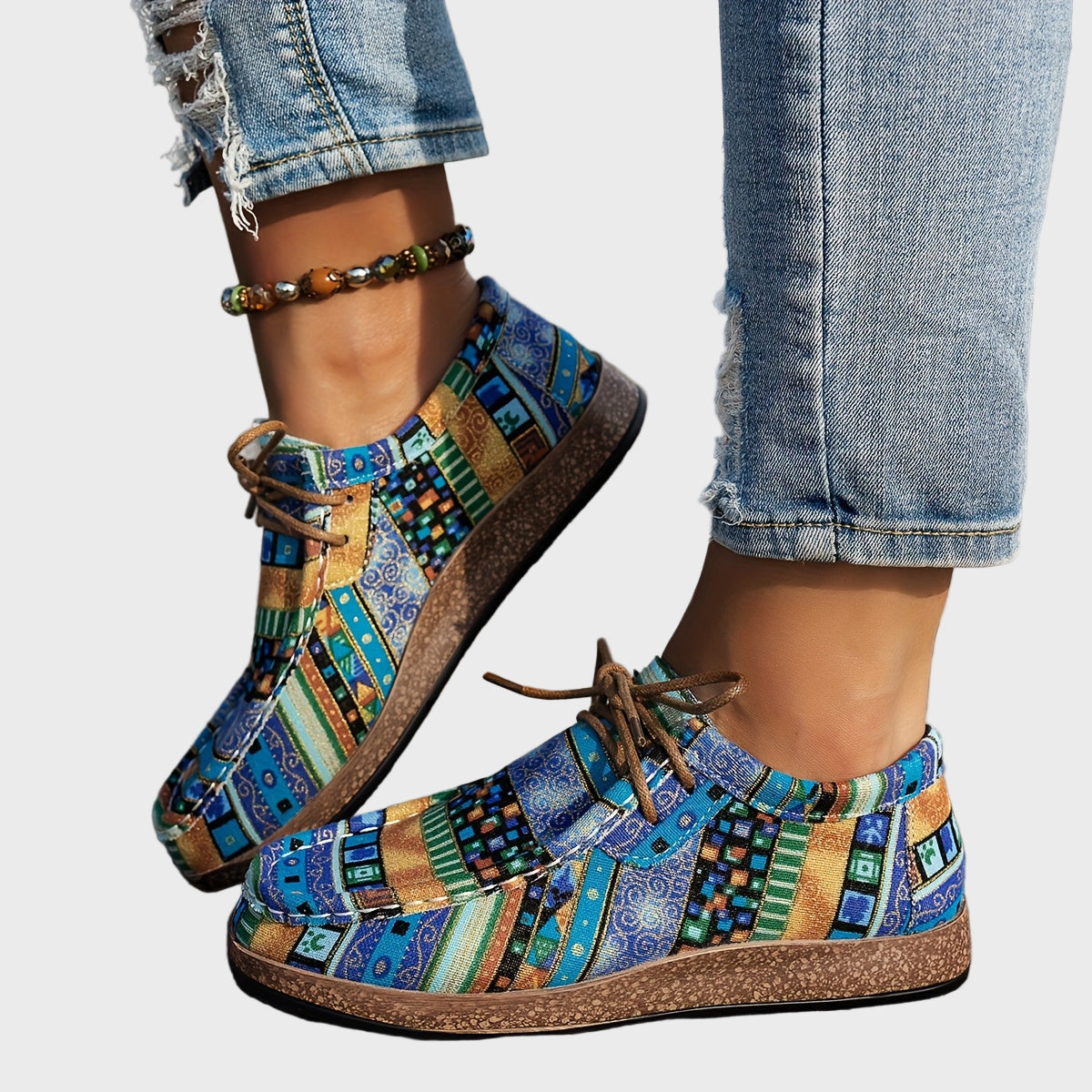 Beáta – Fargerike boho-sko