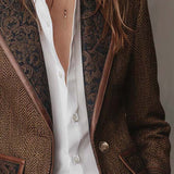Gisèle | Blazer med chevronmønstrede paneler