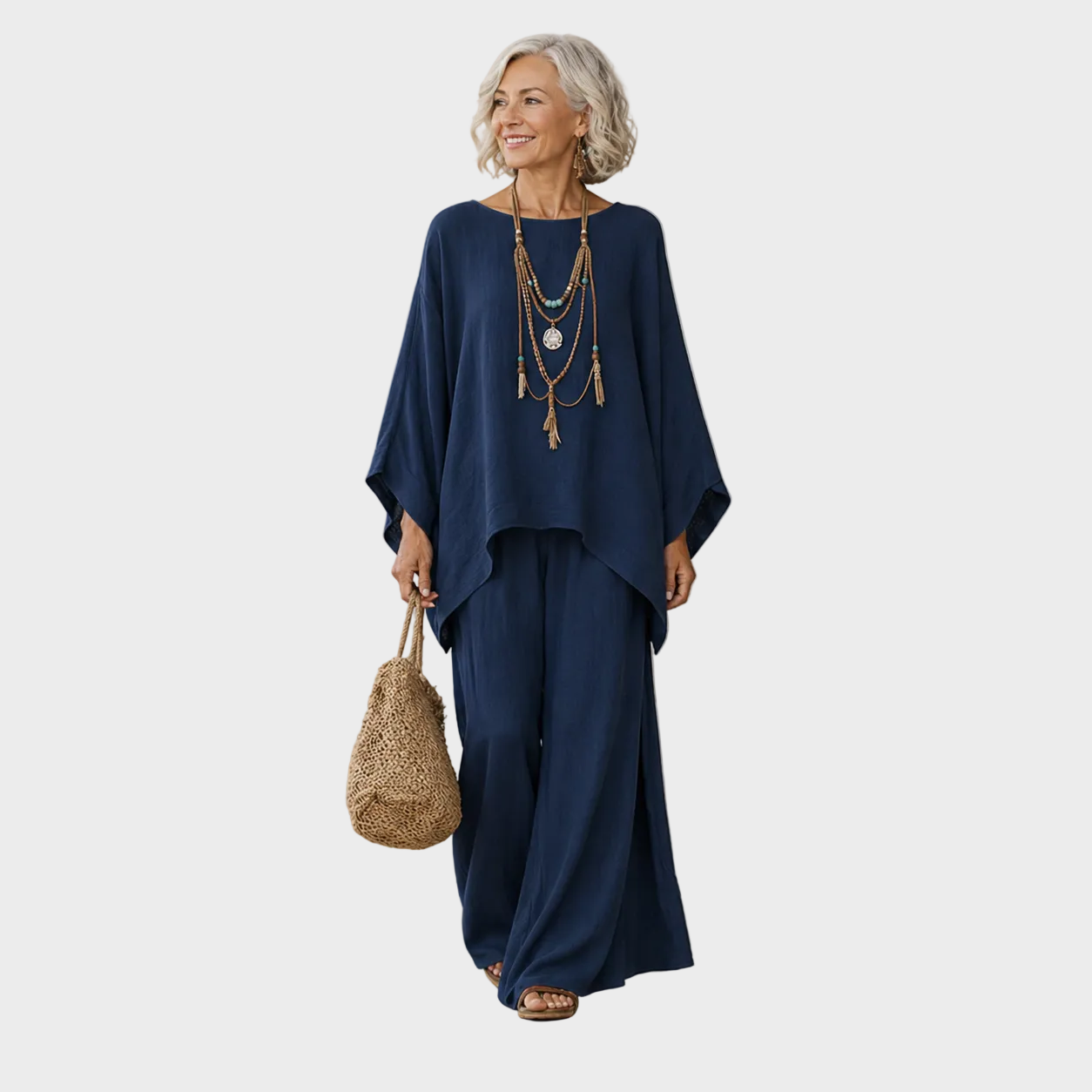 Beata – Elegant todelt sett i lin