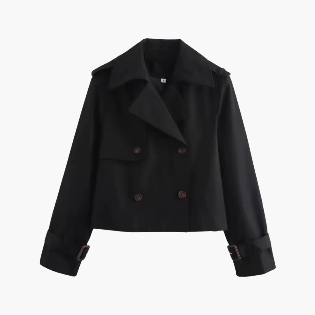 Celeste – Kort dobbeltspent trenchcoat – 3