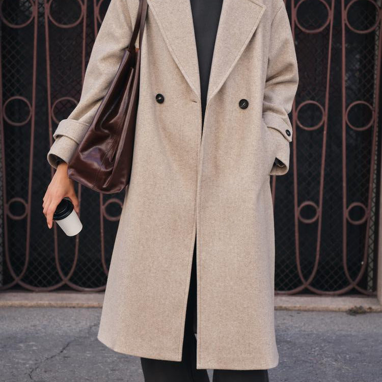Evelina – Lang dobbeltspent trenchcoat – 1