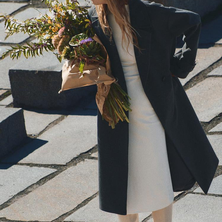 Evelina – Lang dobbeltspent trenchcoat – 2