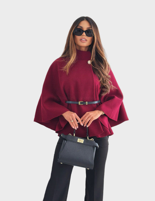 Selviora – Elegant jakke med vide ermer og belte