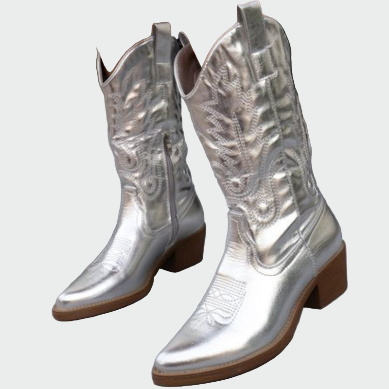 Aneta – Metalliske cowboystøvler