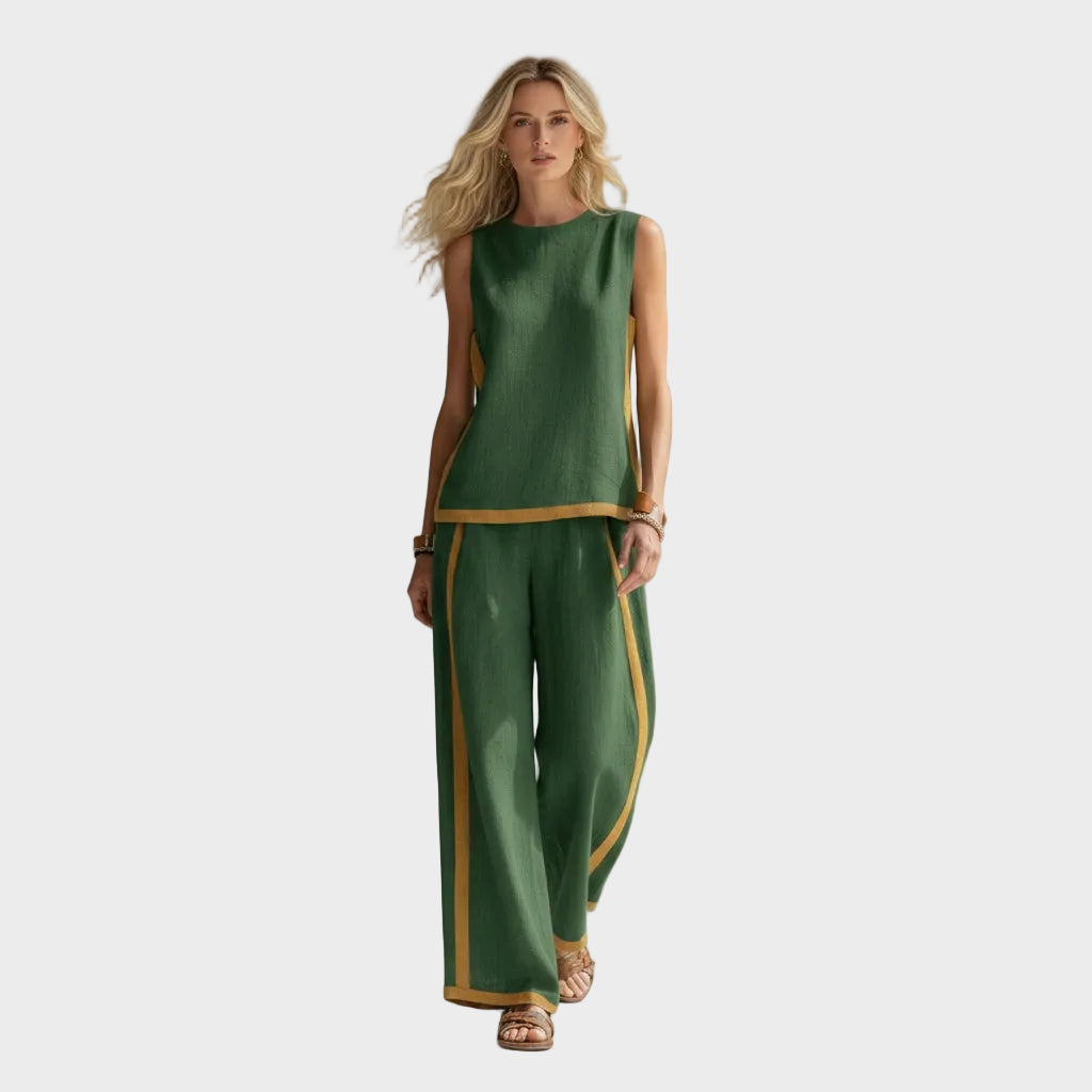 Teresa – Elegant sett i lin og bomull