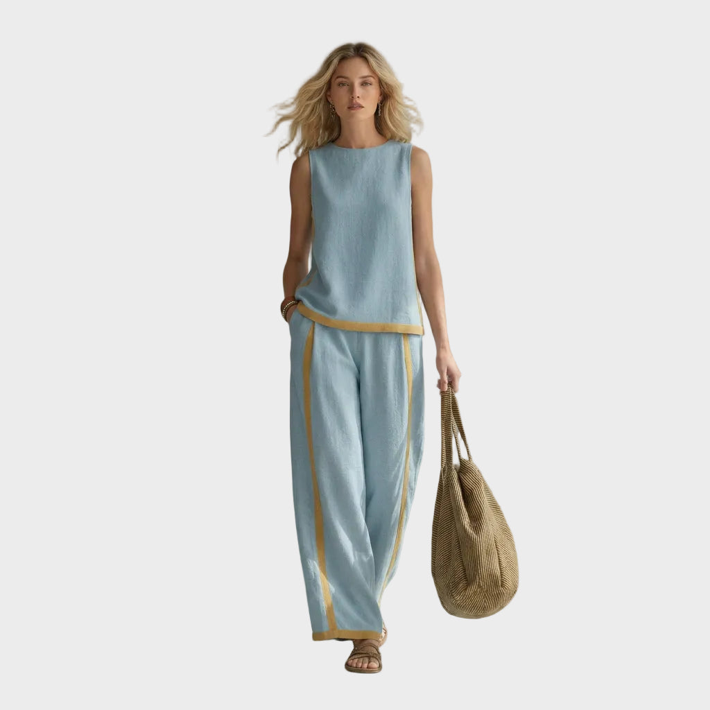 Teresa – Elegant sett i lin og bomull