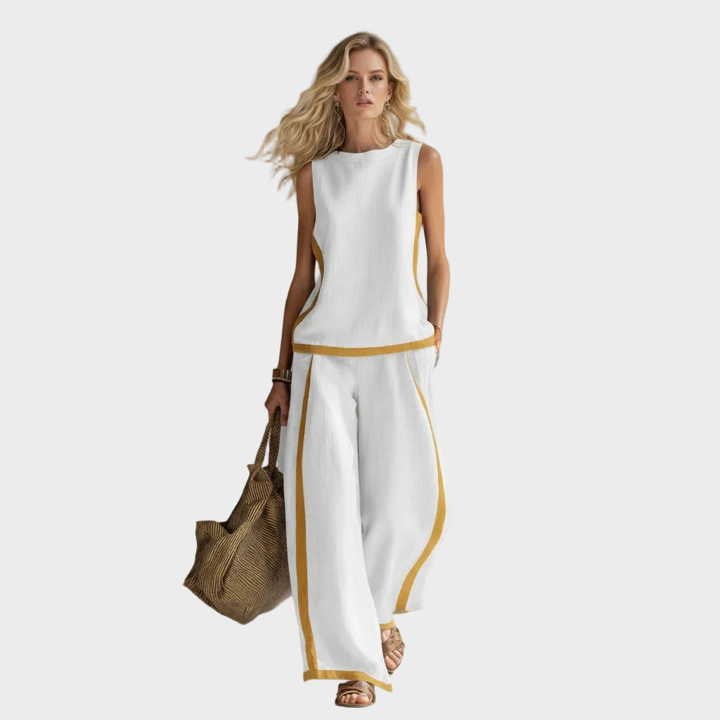 Teresa – Elegant sett i lin og bomull