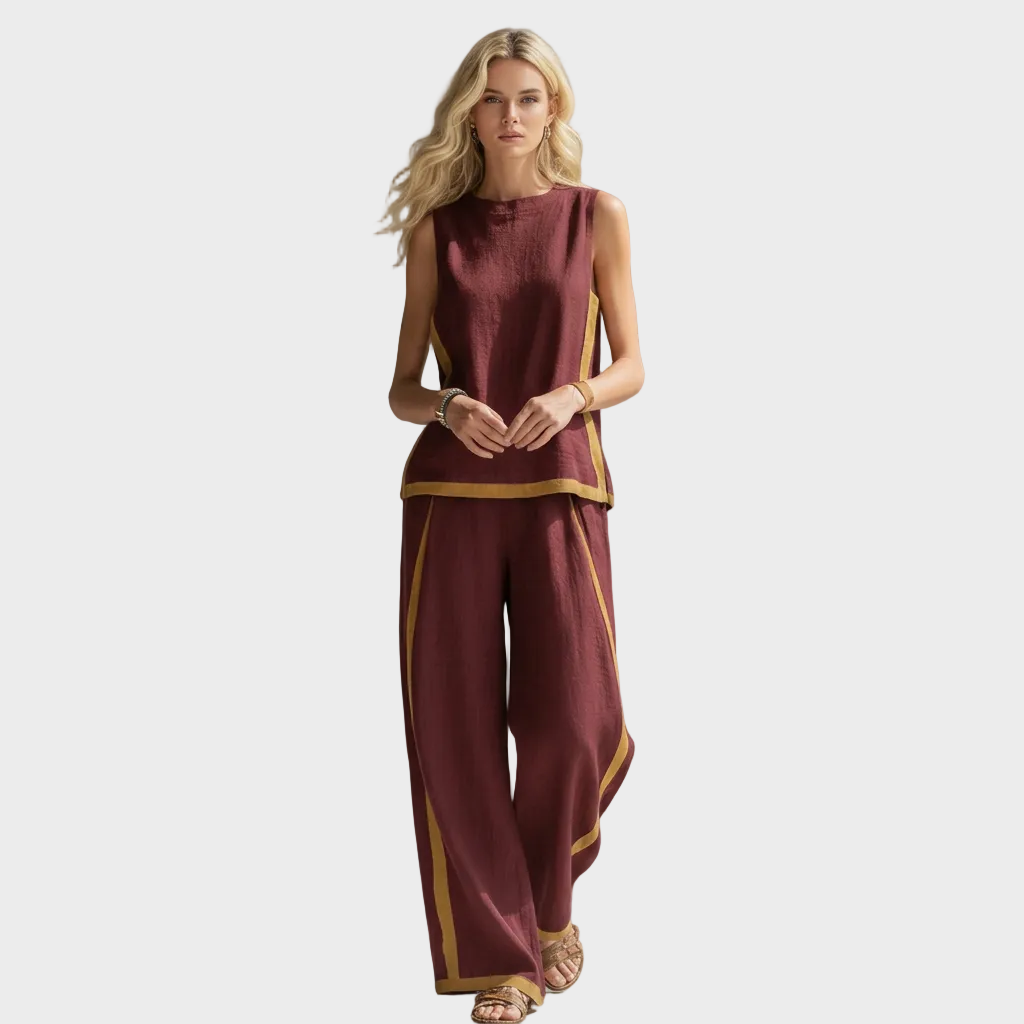 Teresa – Elegant sett i lin og bomull