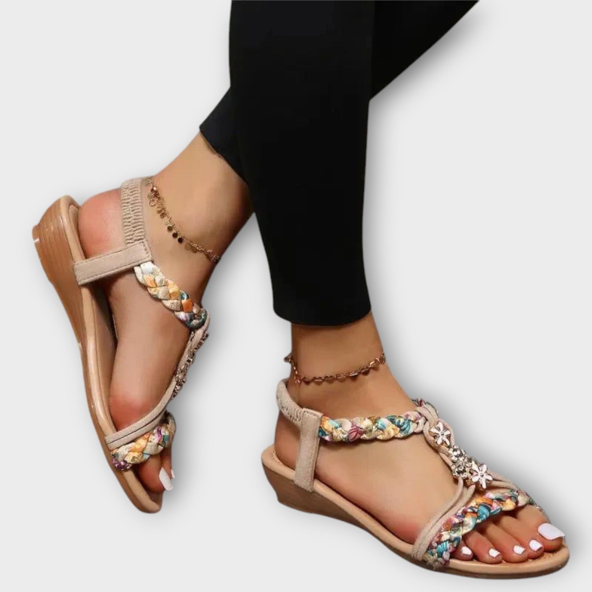 Komfortable boho-sandaler for kvinner