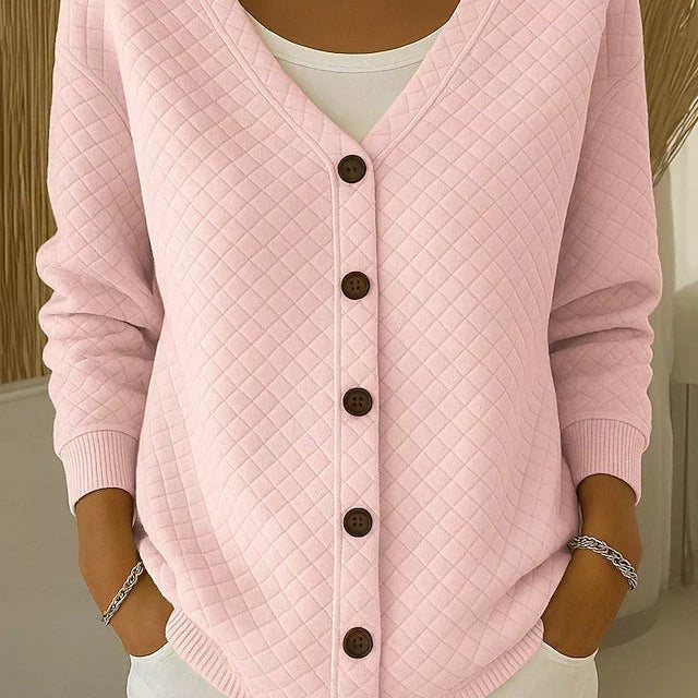 Leonor – Cardigan med rutemønster