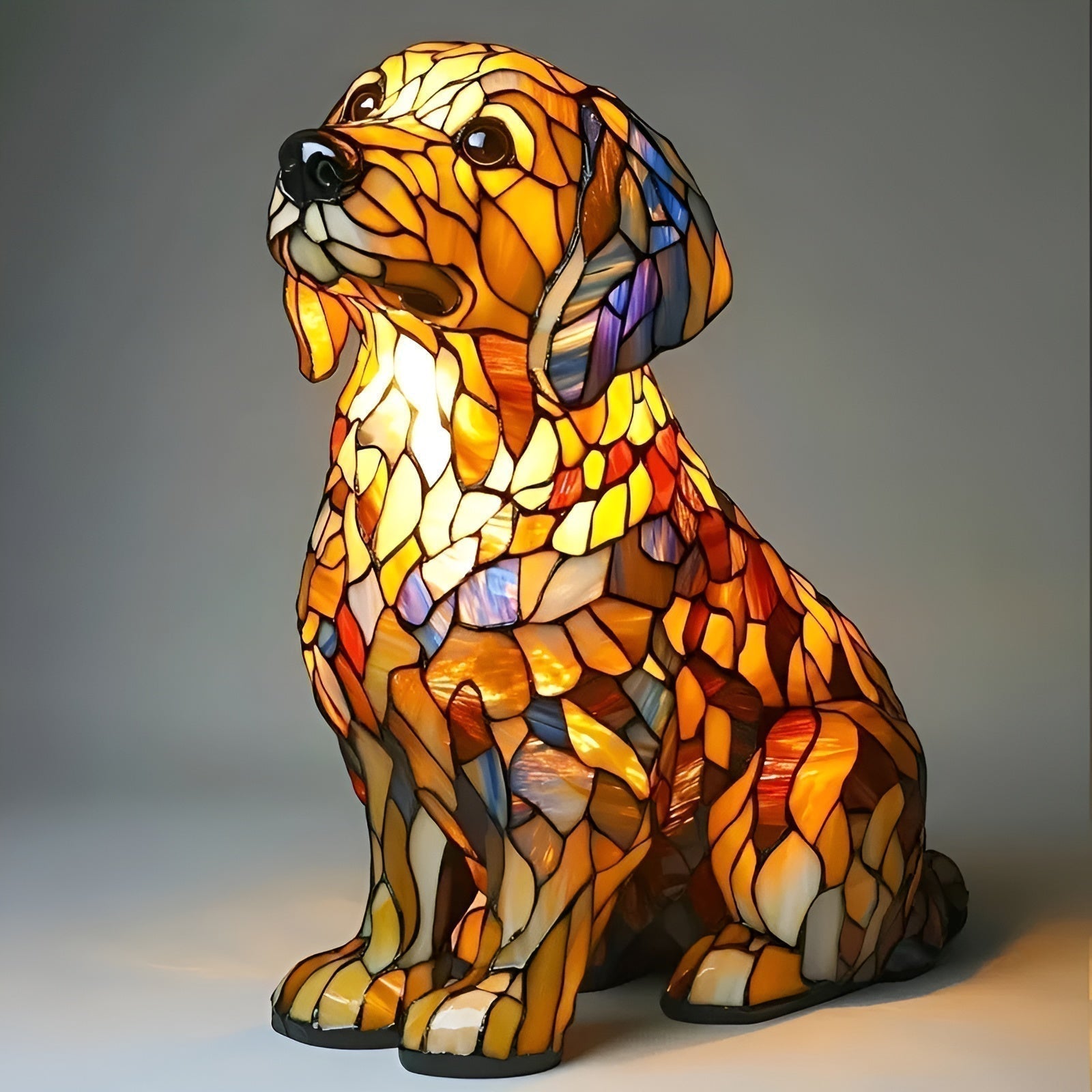 Buddy | Golden retriever med varmt lys