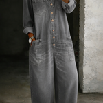 Lena | Avslappet denimjumpsuit