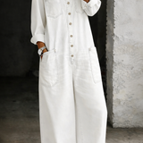 Lena | Avslappet denimjumpsuit