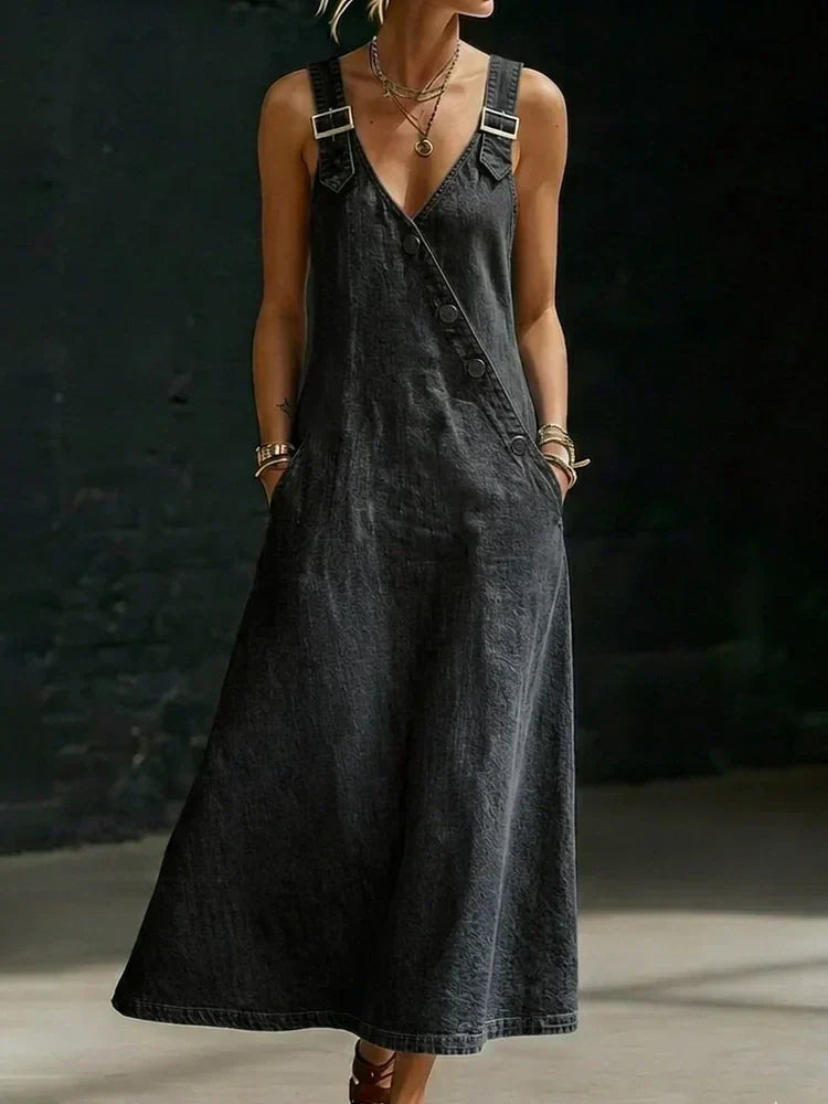 Vera | Denimkjole med knapper