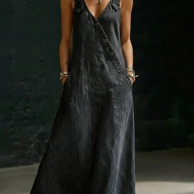 Vera | Denimkjole med knapper