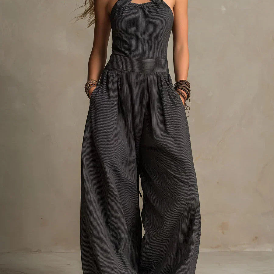 Elisa | Jumpsuit med krysset hals