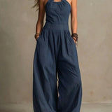 Elisa | Jumpsuit med krysset hals