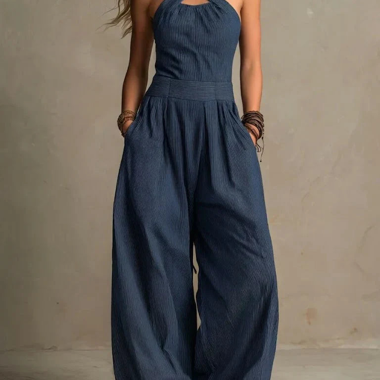 Elisa | Jumpsuit med krysset hals