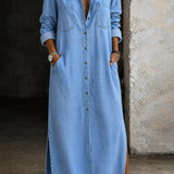 Delana | Denimkjole med knapper