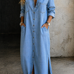 Delana | Denimkjole med knapper
