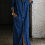 Delana | Denimkjole med knapper