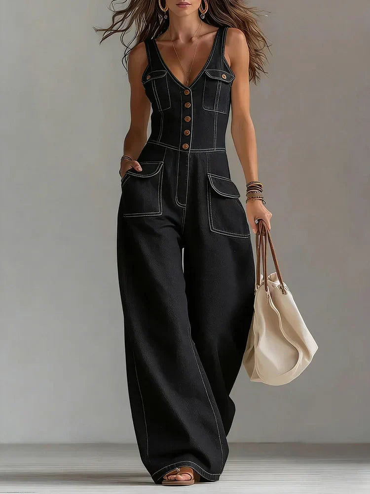Sofía | Denimjumpsuit med avslappet passform