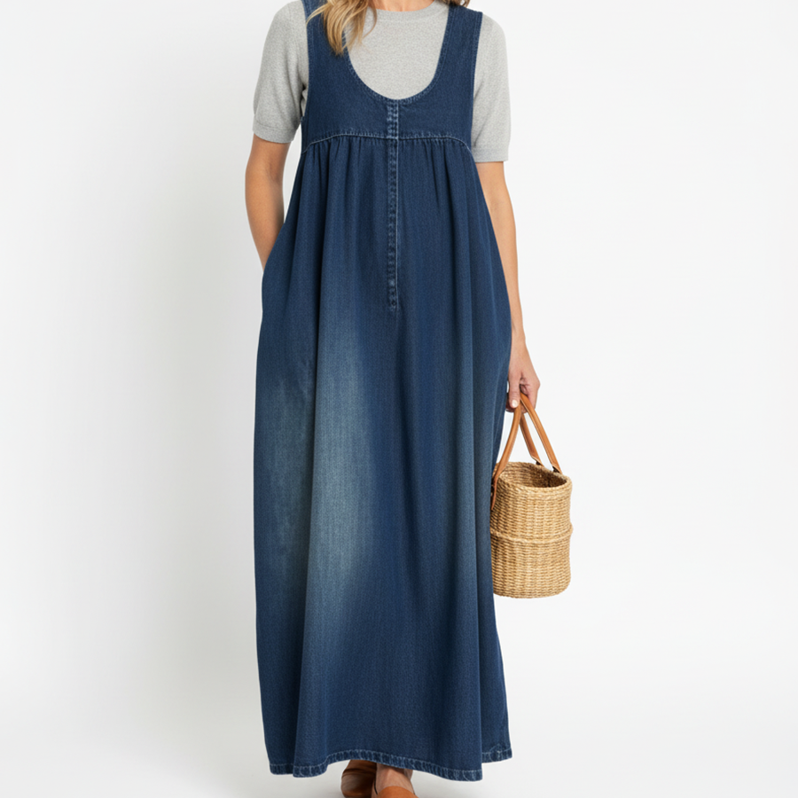 Karen | Lang denimkjole