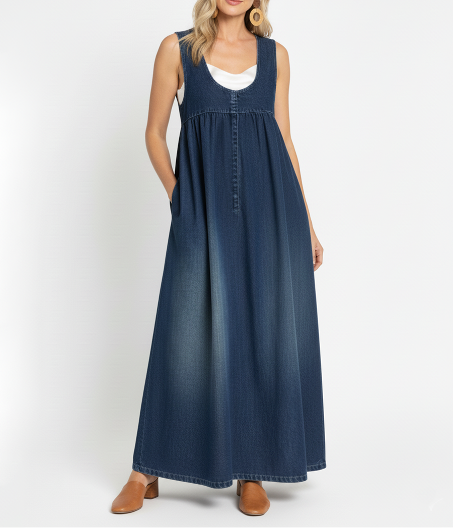 Karen | Lang denimkjole