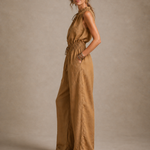 Celia | Ermeløs jumpsuit med knyting
