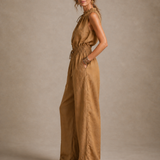 Celia | Ermeløs jumpsuit med knyting