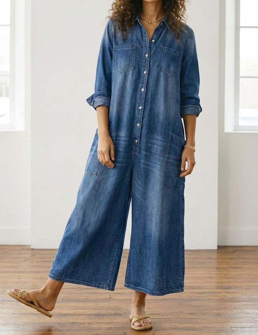 Felicja – Jumpsuit i bomullsdenim