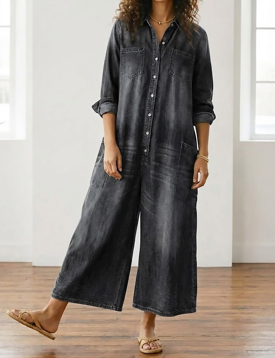 Felicja – Jumpsuit i bomullsdenim