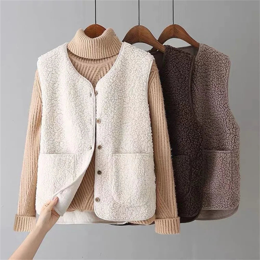 Noemi – Teddy-cardigan med knapper