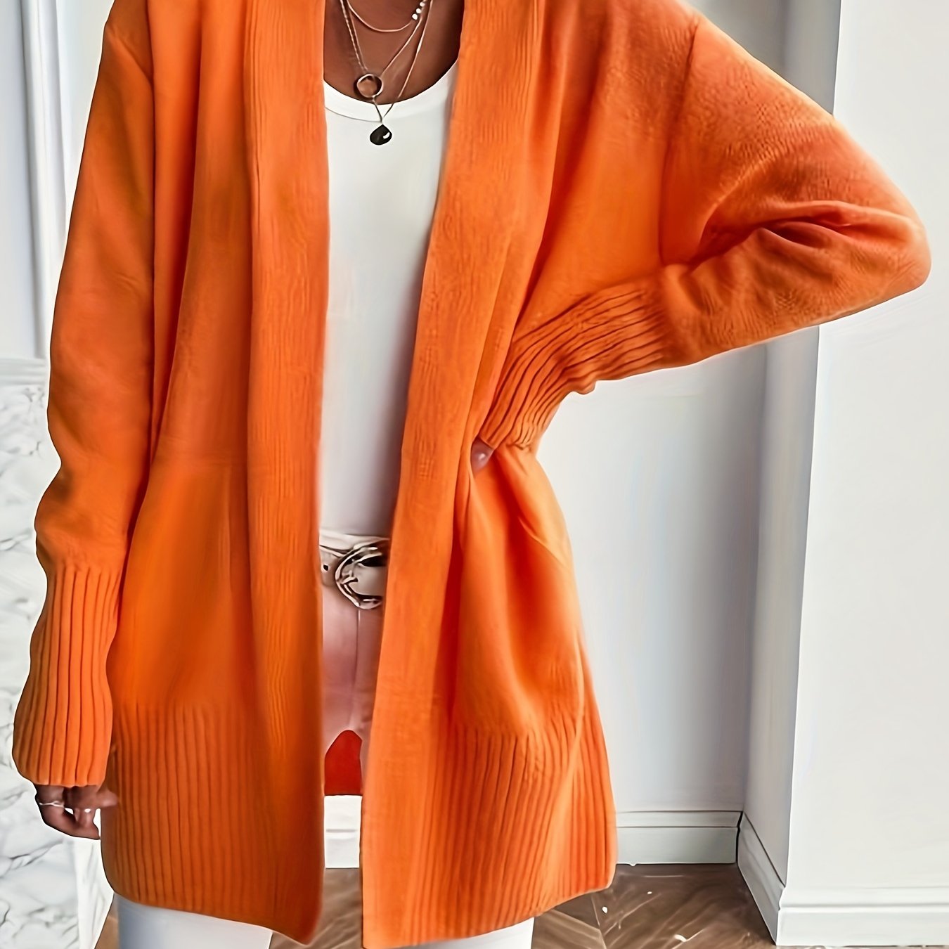 Bianca – Lang strikket cardigan