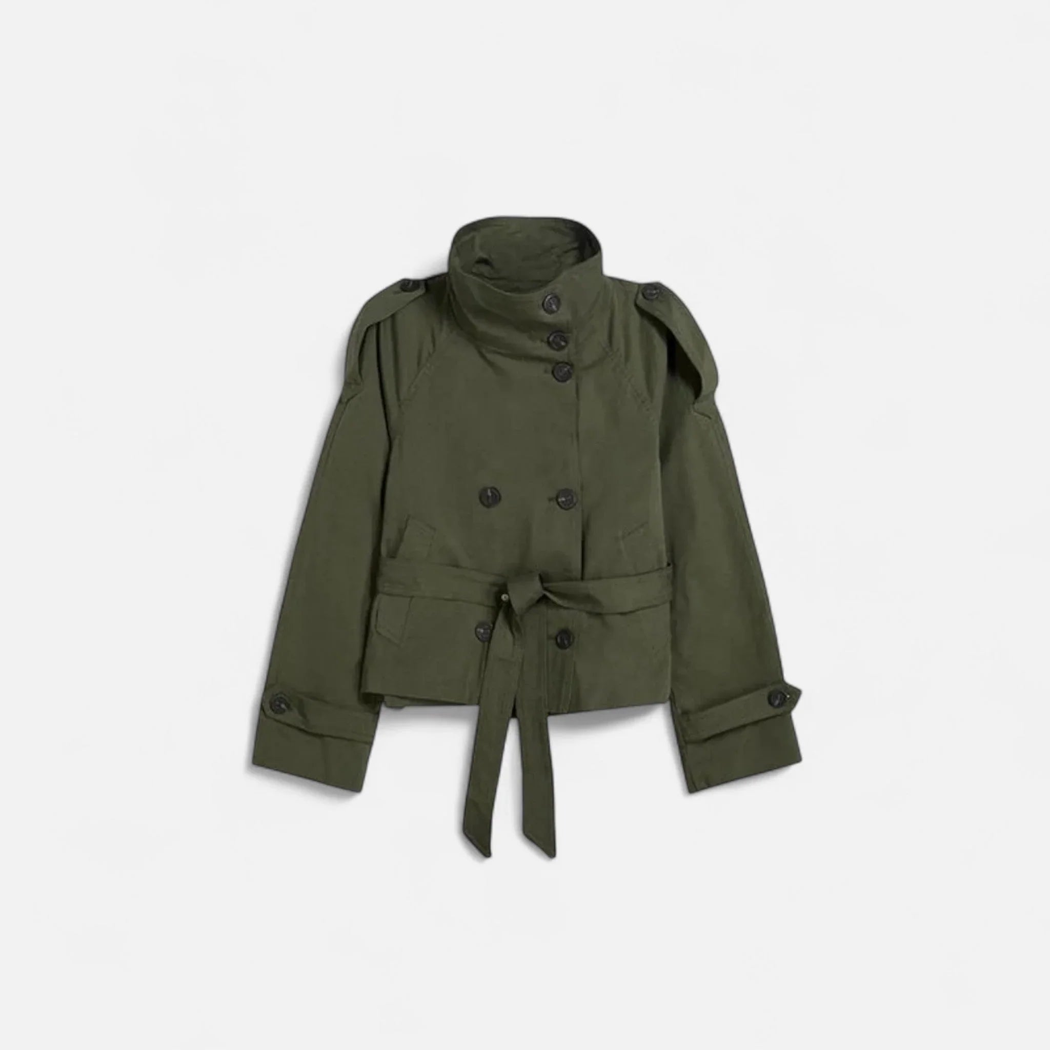 Valeria – Kort trenchcoat med høy krage – 5