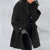 Elegant trenchcoat for dame med åpen front